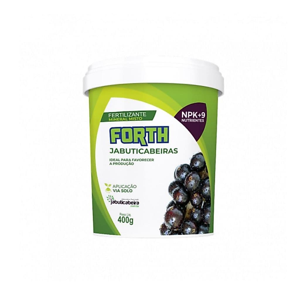 FORTH JABUTICABEIRAS 400G adubo fertilizante  floração e conservação dos frutos