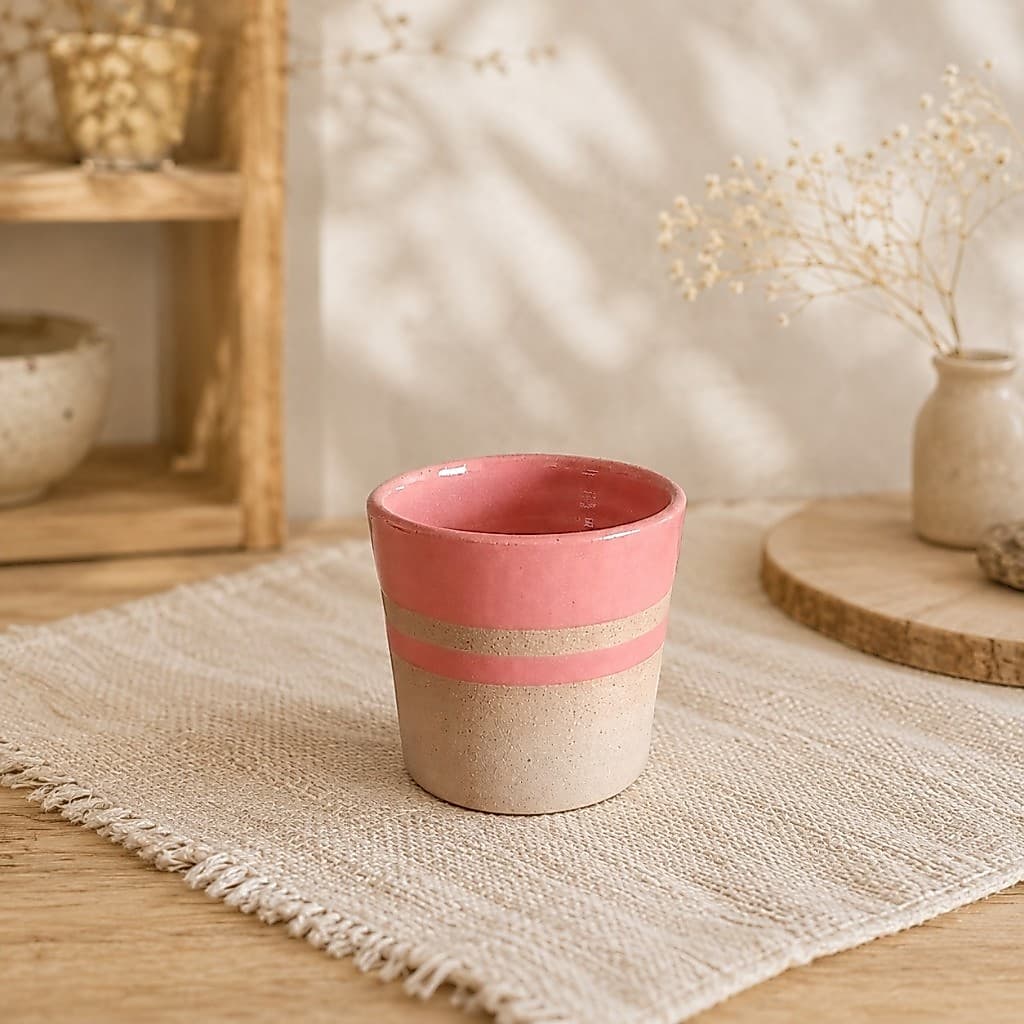 Copo para café em cerâmica artesanal