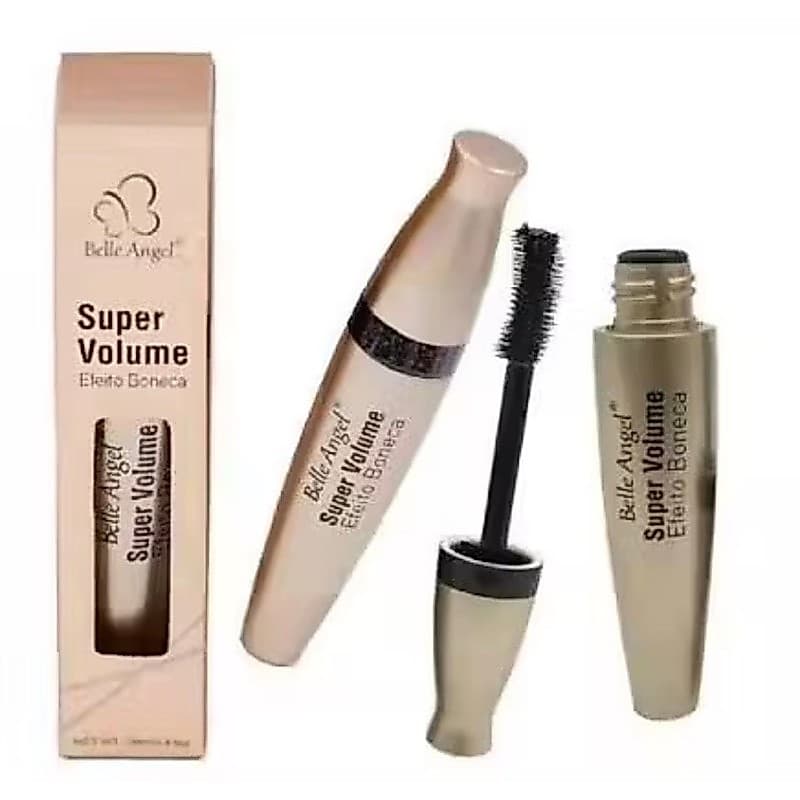 Rímel Máscara de Cílios Super Volume Efeito Boneca Preto - Belle Angel