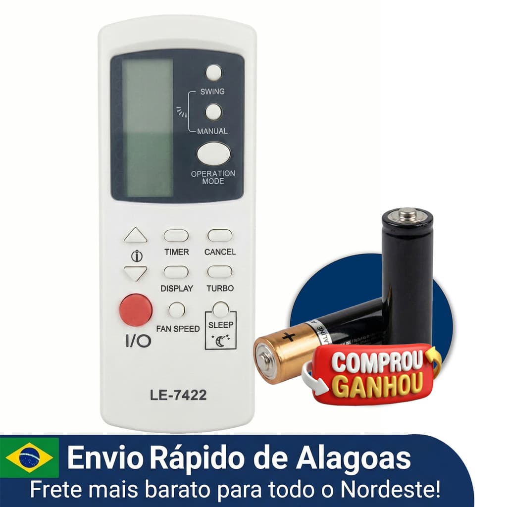 Controle Remoto Compatível Para Ar Condicionado Philco Séries PH9000 PH12000 a PH24000
