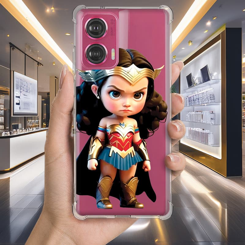 Capa Capinha MOTO G30 G20 G10 G15 G14 G13 G9 POWER PLUS PLAY G8 Anti-impacto Personalizada geek MULHER maravilha (3221)