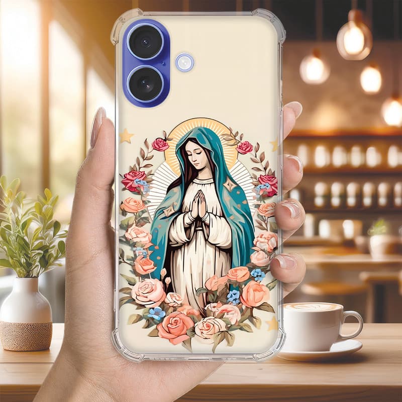 Capinha Capa (3414) NOSSA SENHORA FE para IPHONE 16,PRO,MAX,PLUS,15,14,13,MINI,12,11,XS,XR,X,SE,2020,8,7,6