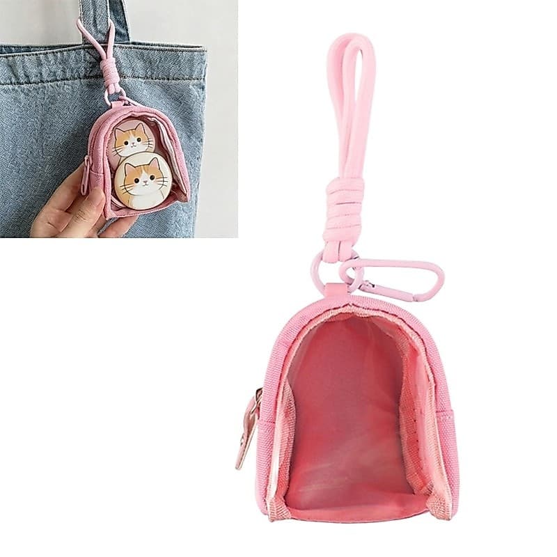 Bolsa Acessórios Transparente blg Fecho E Clipe Para Uso Diário Transporte