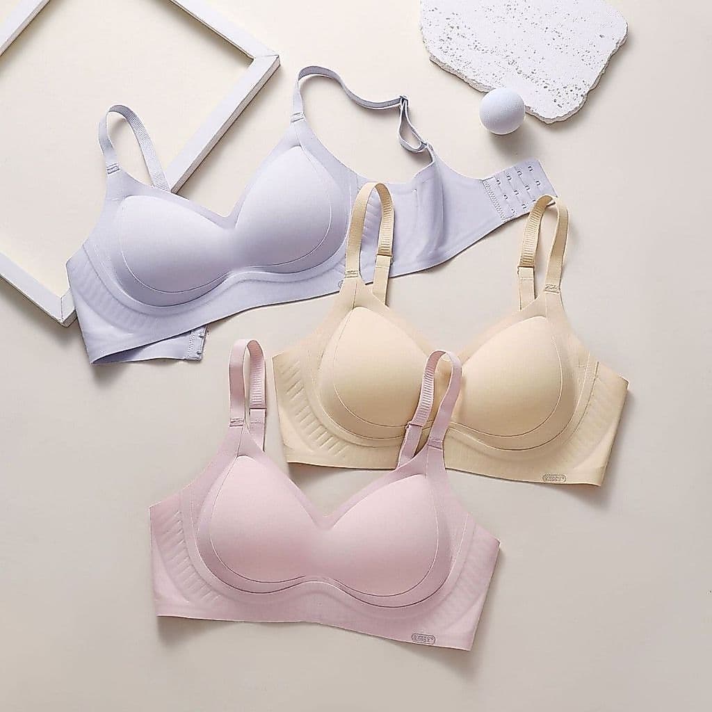 Roupa interior feminina de uma peça esportes recebendo seios laterais sem costura respirável reunindo bela volta sem ane