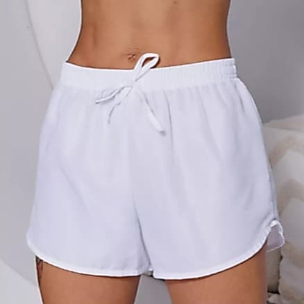 Shorts Feminino Elastano com Bolso Academia Praia Laser