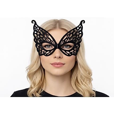 Muggora Máscara de Mariposa para o carnaval   ( Não incluso o elastico)