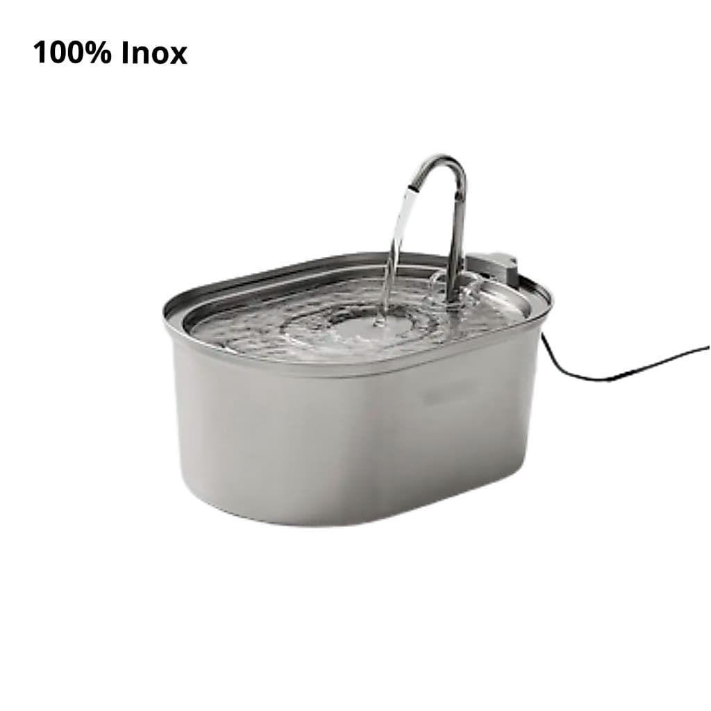 100% Inox - Fonte Bebedouro com FIO para Pets 3,200–  Bivolts