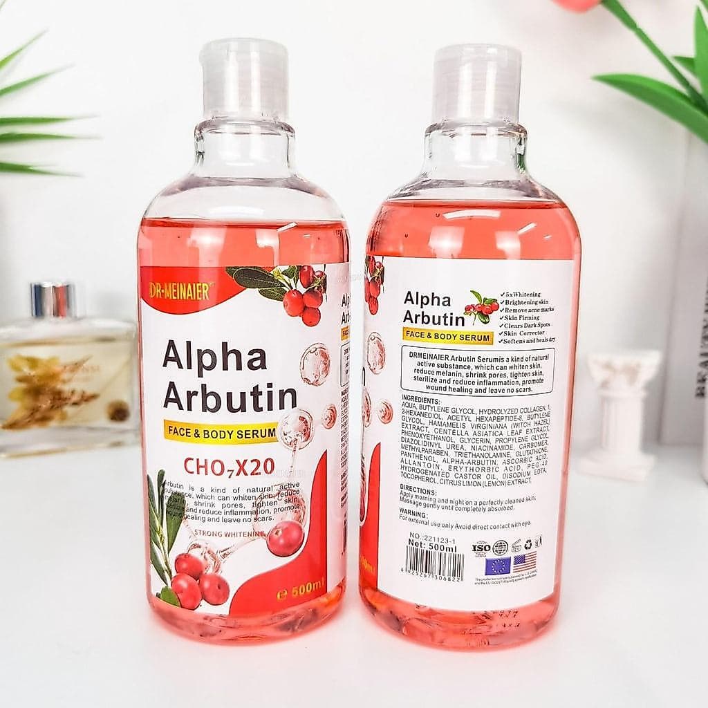Essência Hidratante Genérica para a Pele com Arbutina e AHA, para uma Tez Brilhante e Hidratada (arbutina, 500ml), 1 Onç