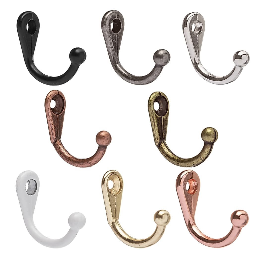 Kit 10 Ganchos Pequeno Suporte Porta Chaves Mdf Metal Decoração Mdf Artesanato Parafusos