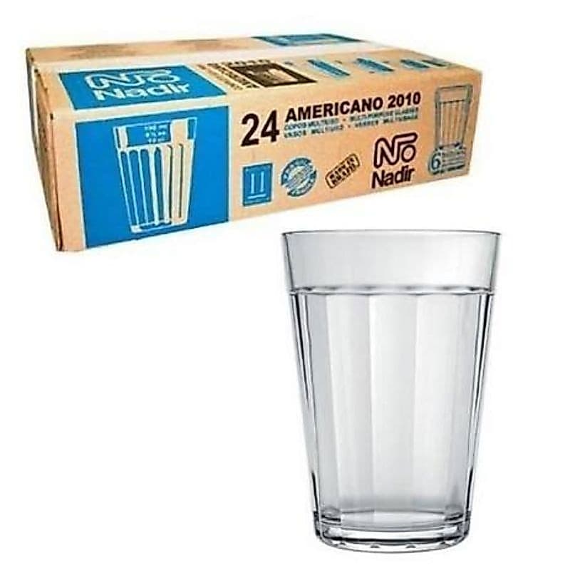 Jogo de copos americano 190ml c/24 und Nadir Figueiredo