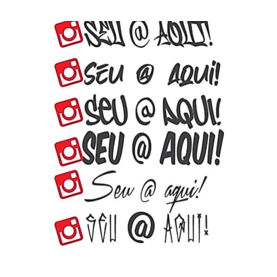 adesivos com seu @