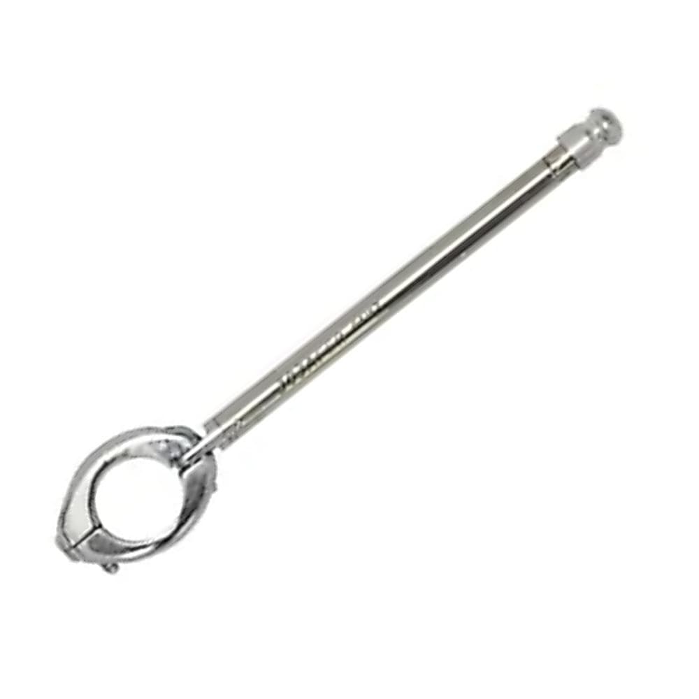 Antena Corta Pipa Moto Retrátil Guidao Aço Inox 7/8 Pta Mf10