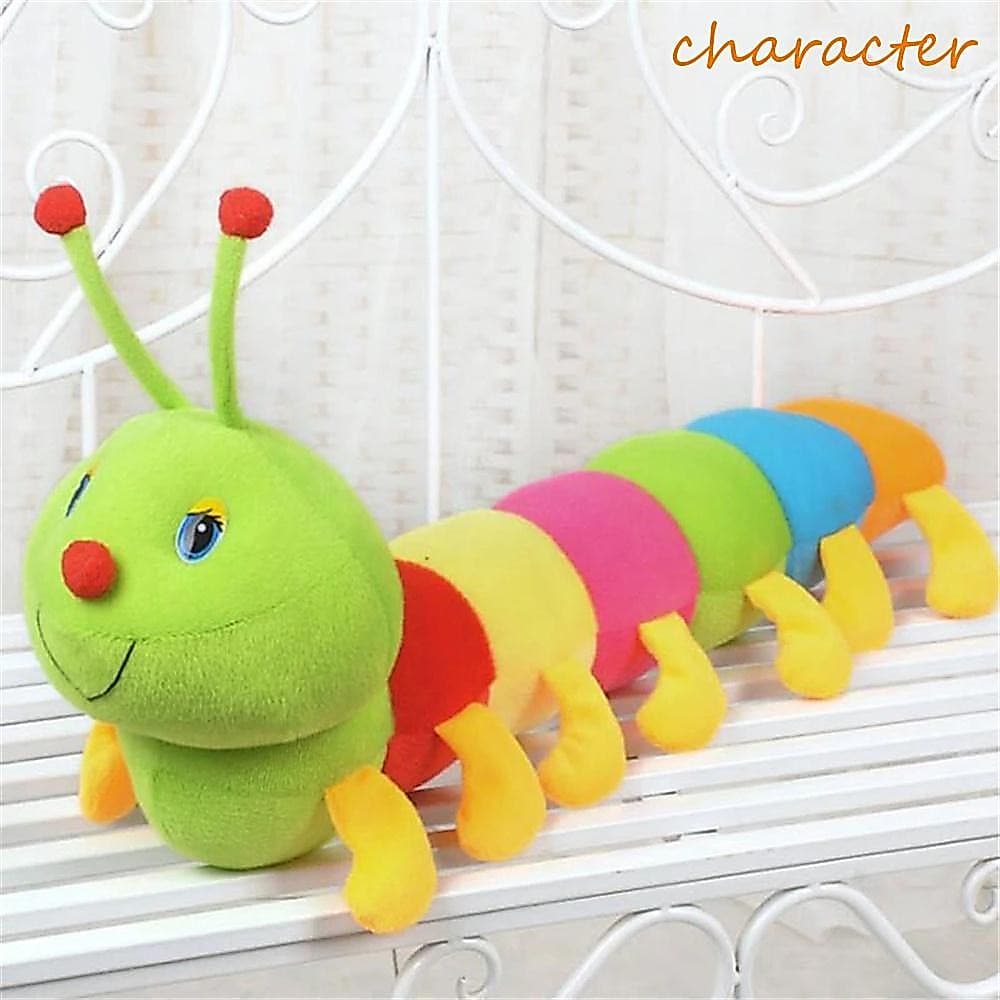 CHARACTER Insetos Recheados Crianças Fofas Aniversário Recheadas Pelúcia Algodão Inchworm Brinquedos