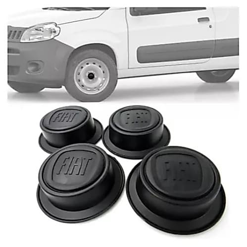 Jogo Calota Copo Miolo Fiat Roda Ferro Fiorino Strada Uno Doblô Mobi