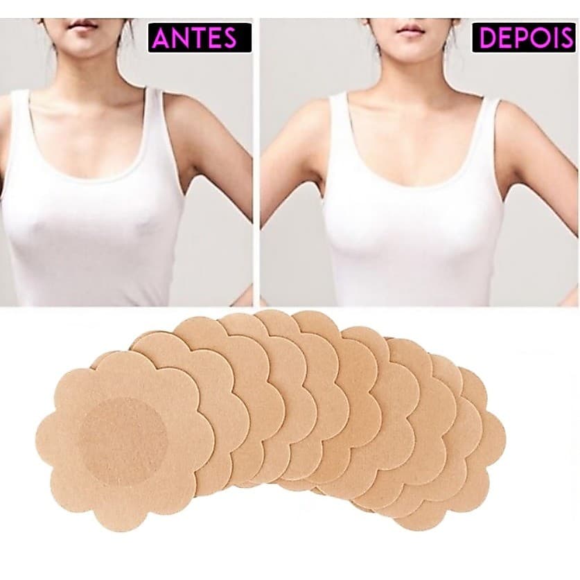 Promoção 10 Unidades Protetor Adesivo Mamilo Bico Aureola Tapa Seios 5 Pares