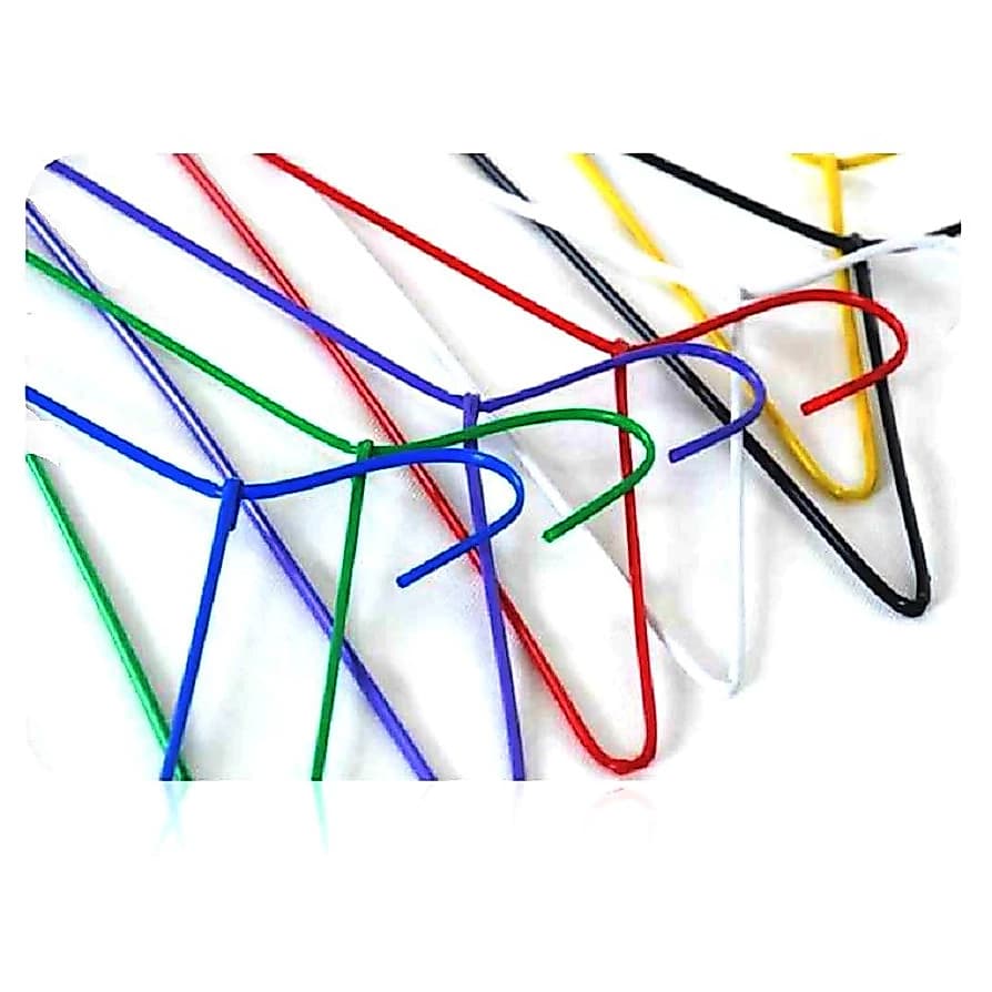Kit 25 Cabides Para Lavanderia de Arame Encapado Color Roupas Reforçado