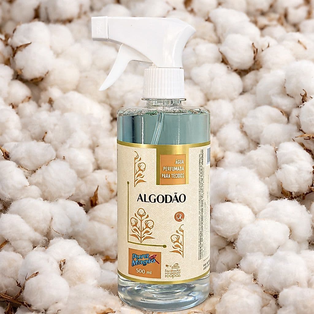 ÁGUA PERFUMADA PARA TECIDOS E ROUPAS ALGODÃO 500ML