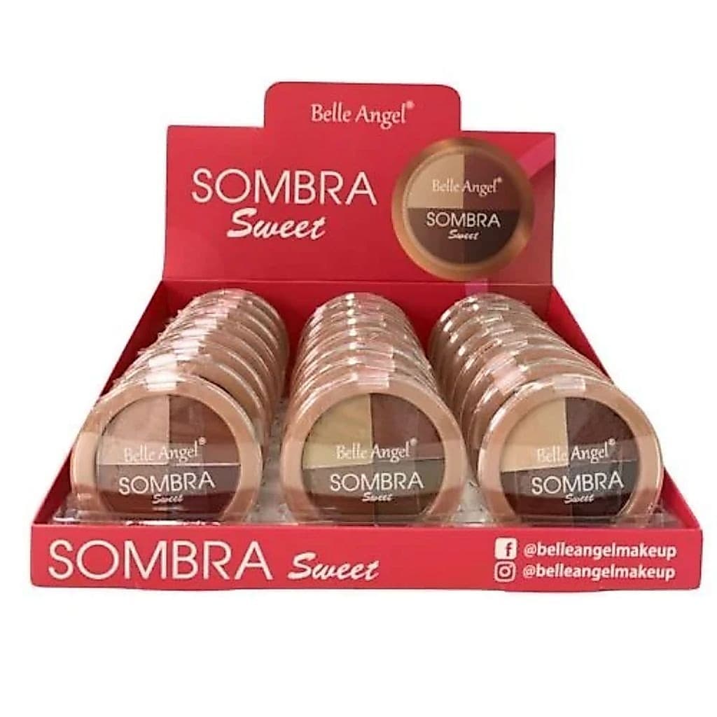 Paleta de Sombras Sweet 4 Cores Pigmentada Make Up Olhos Profissional