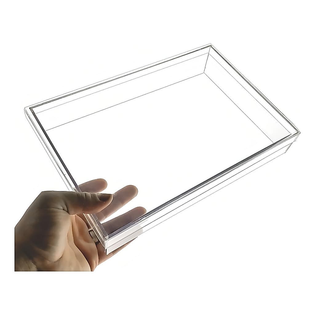 Caixa Acrílica Embalagem Transparente Resistente 35x25x7cm
