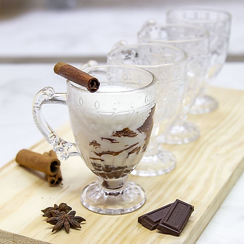 Taça Caneca Vidro para Capuccino Café Expresso Bebidas Sobremesa