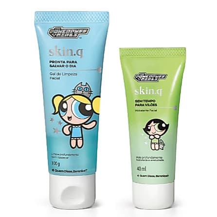 Combo QDB As Meninas Super Poderosas: Gel de Limpeza Facial 100g + Hidratante Facial 40ml