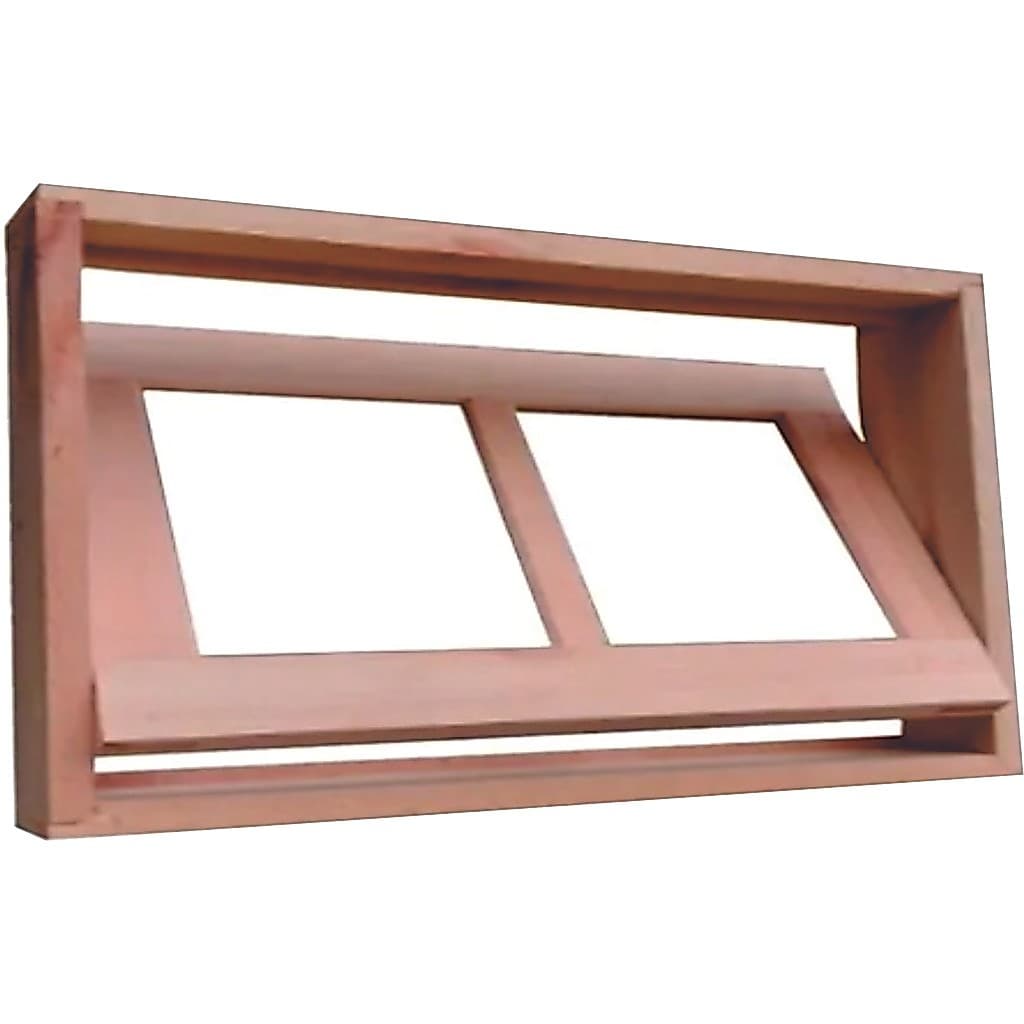 Janela Basculante Vitrô 30x60x14 Cm Para Dois Vidros Eucalipto NeonX