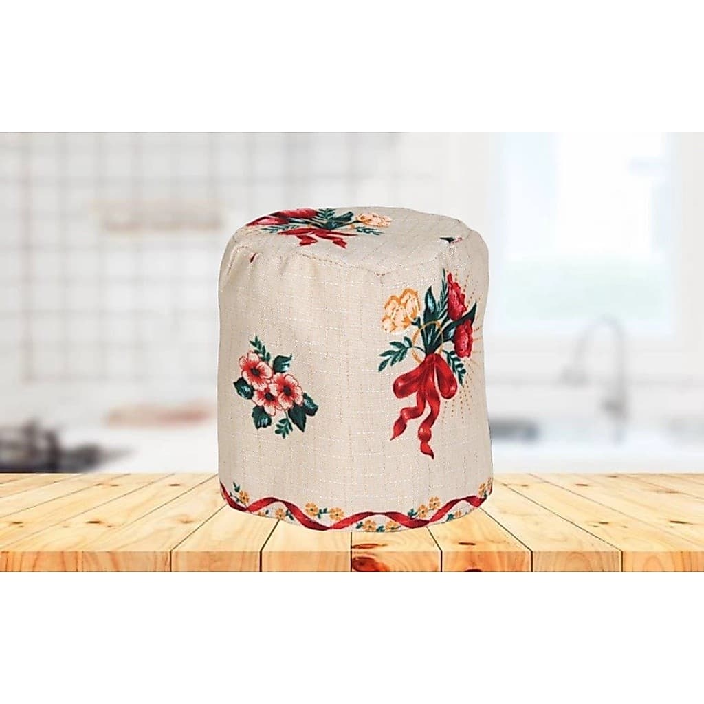 Capa de Panela de Arroz Elétrica para 5 Xicaras Pequena Estampada de Flores