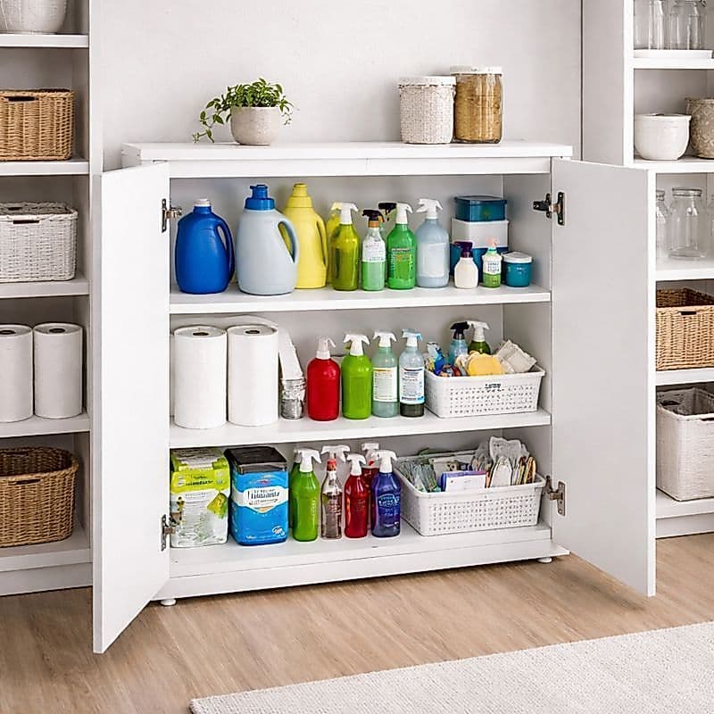 Dispensa Nicho Aparador com 2 Portas e Divisória em 100% MDF – Sala, Quarto, Dispensa ou Escritório