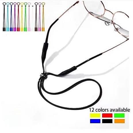 Cordinha de silicone infantil e adulto para segurar oculos Salva oculos com regulagem Esportivo