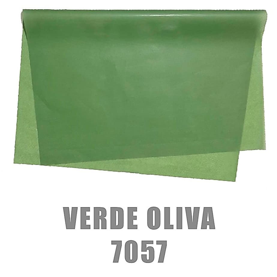 Papel de Seda 20 gramas 50x70 com 100 folhas - Verde Oliva Claro - Ref.: 7057