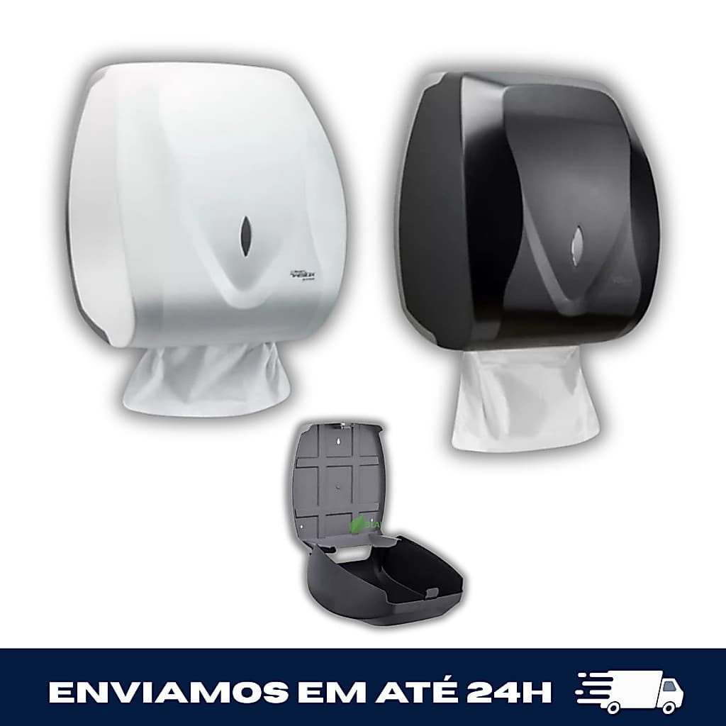 Dispenser Toalheiro Velox Porta Papel Toalha Interfolha Banheiro Público Empresa Escritório Residência Econômico