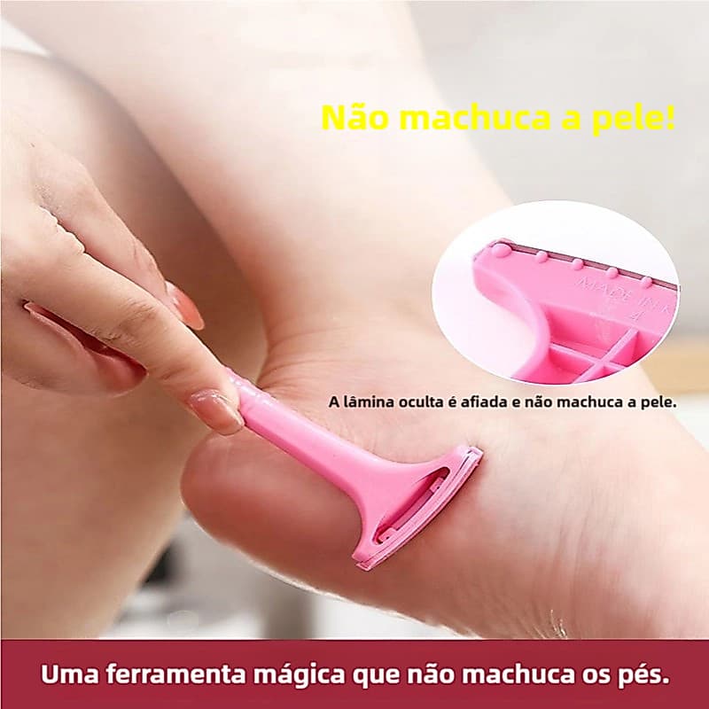 Lâmina para remoção de pele morta dos pés cortador raspador  acessório de pedicure Fácil de operar