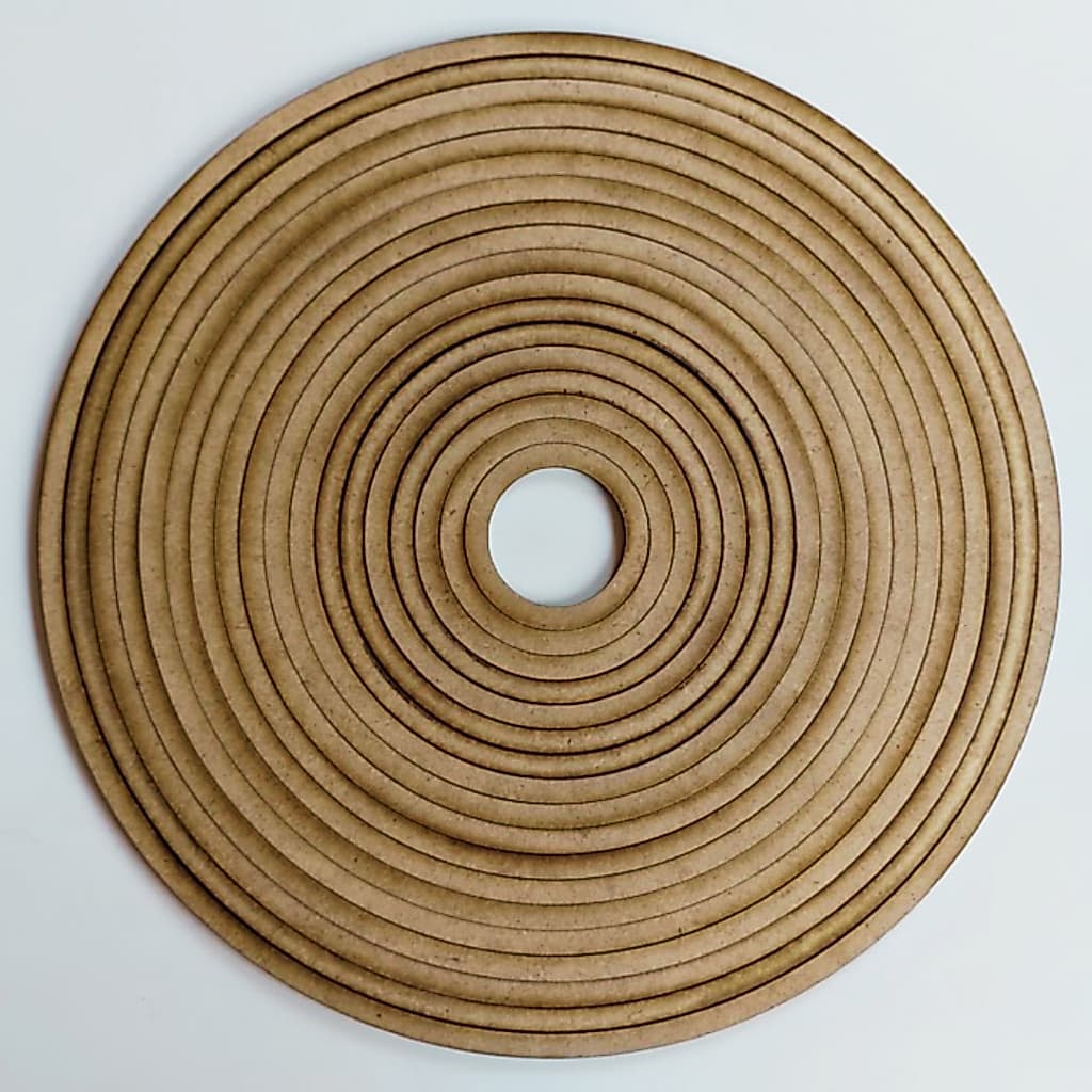 Kit de aros em MDF - 18 unidades - do 29 ao 5 cm - Molduras - Decoração - MDF cru