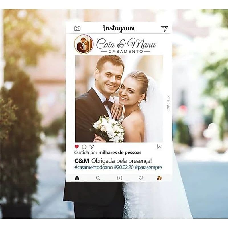 Placa Moldura Para Fotos Festa Casamento Insta