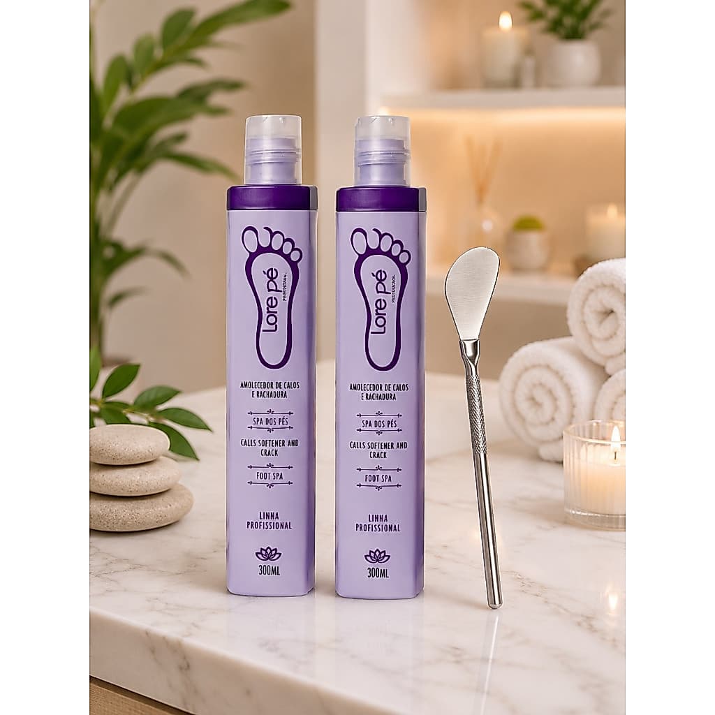 Amolecedor de Calos e Rachaduras Lore Pé Linha Profissional  SPA dos Pés 2 Unidades