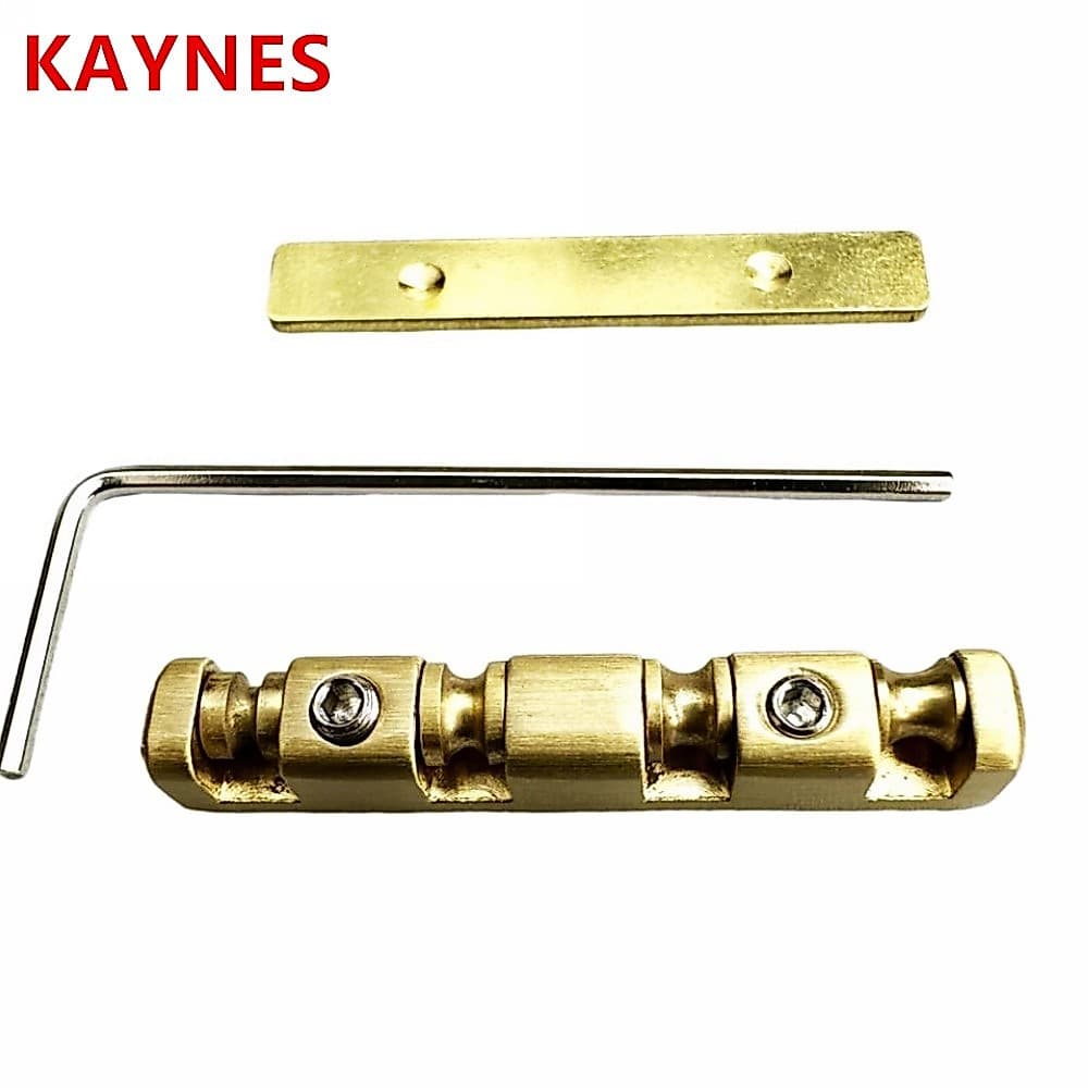 Kaynes Altura Ajustável 38mm 45mm Latão Rolo Porca De Guitarra Substituição Para Baixo Elétrico De 4 Cordas E 5