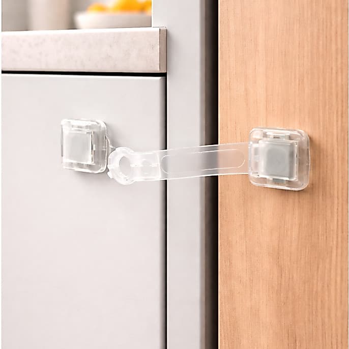 Trava de Gaveta Porta Segurança Transparente