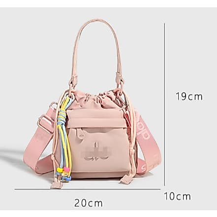 versão coreana simples carta bolsa de lona nicho bolsa de ombro Commuter bolsa grande capacidade feminina