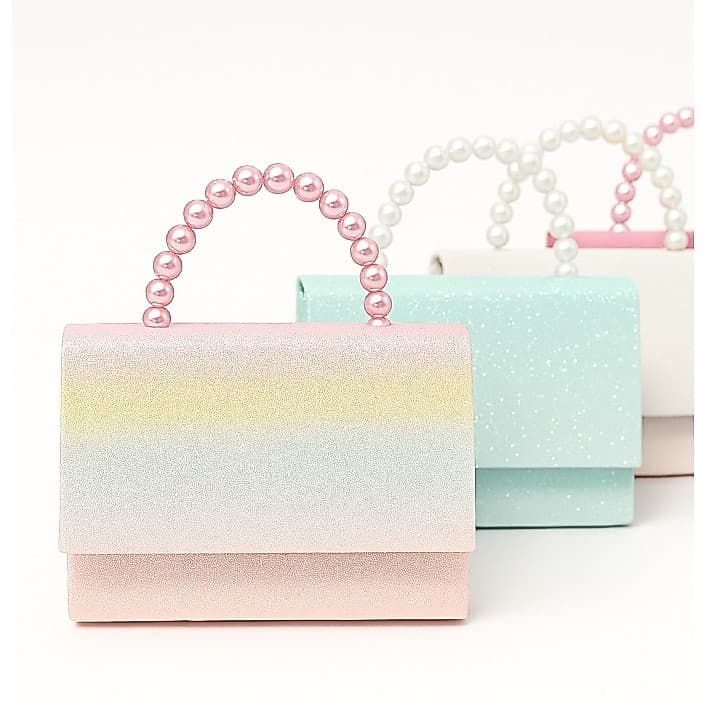 Bolsa Festa Infantil Blogueirinha Com Alça de Perola e Corrente /ENVIO IMEDIATO