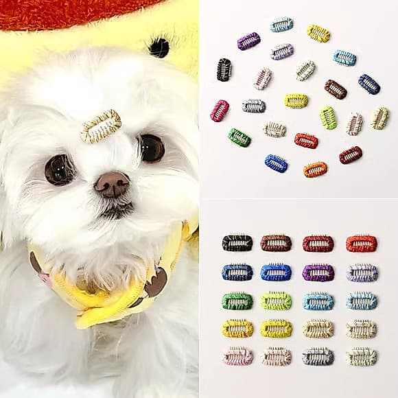 Grampo De Pêlo Para Cachorro Pequeno Animal De Estimação BB Clip Ponte Do Nariz Maltese De