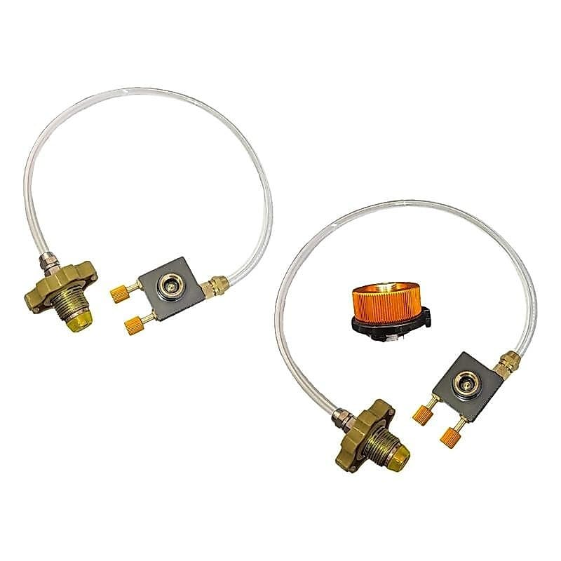 [Fineblue] Adaptador De Recarga De Tanque De Gás Acoplador Plano Cilindro Portátil Dural