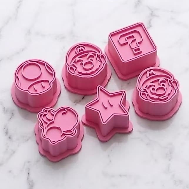 Ejetor e Modelador Para Doces e Brigadeiros | Ejetor Super Mario Luigi Cogumelo | Molde Para Doces de Festa Brigadeiros