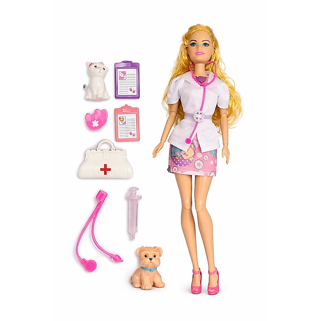 Boneca Veterinária com Acessorios – Diversão Garantida!