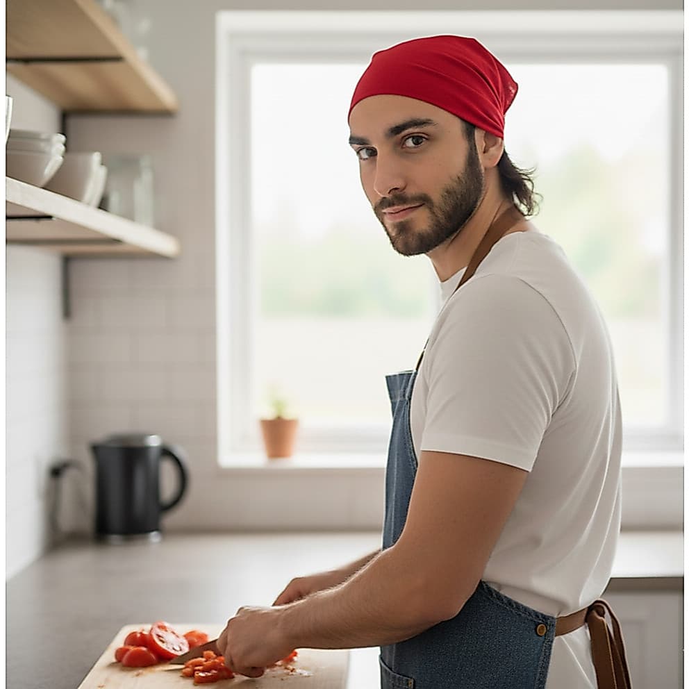 Kit 3 Faixas de Cabeça Unissex Multifuncional – Ideal para Cozinhar, Treinar e Praticar Esportes