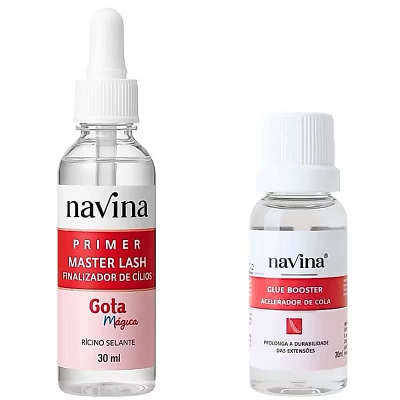 Finalizador De Cílios Navina + Acelerador Secagem de Cola