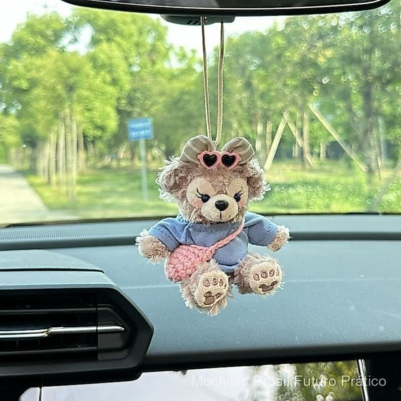 Boneca de Pelúcia Disney Shelly Rose Duffy Decoração de Pendurar no Carro 2024 Novo Modelo Acessórios de Interior do Car