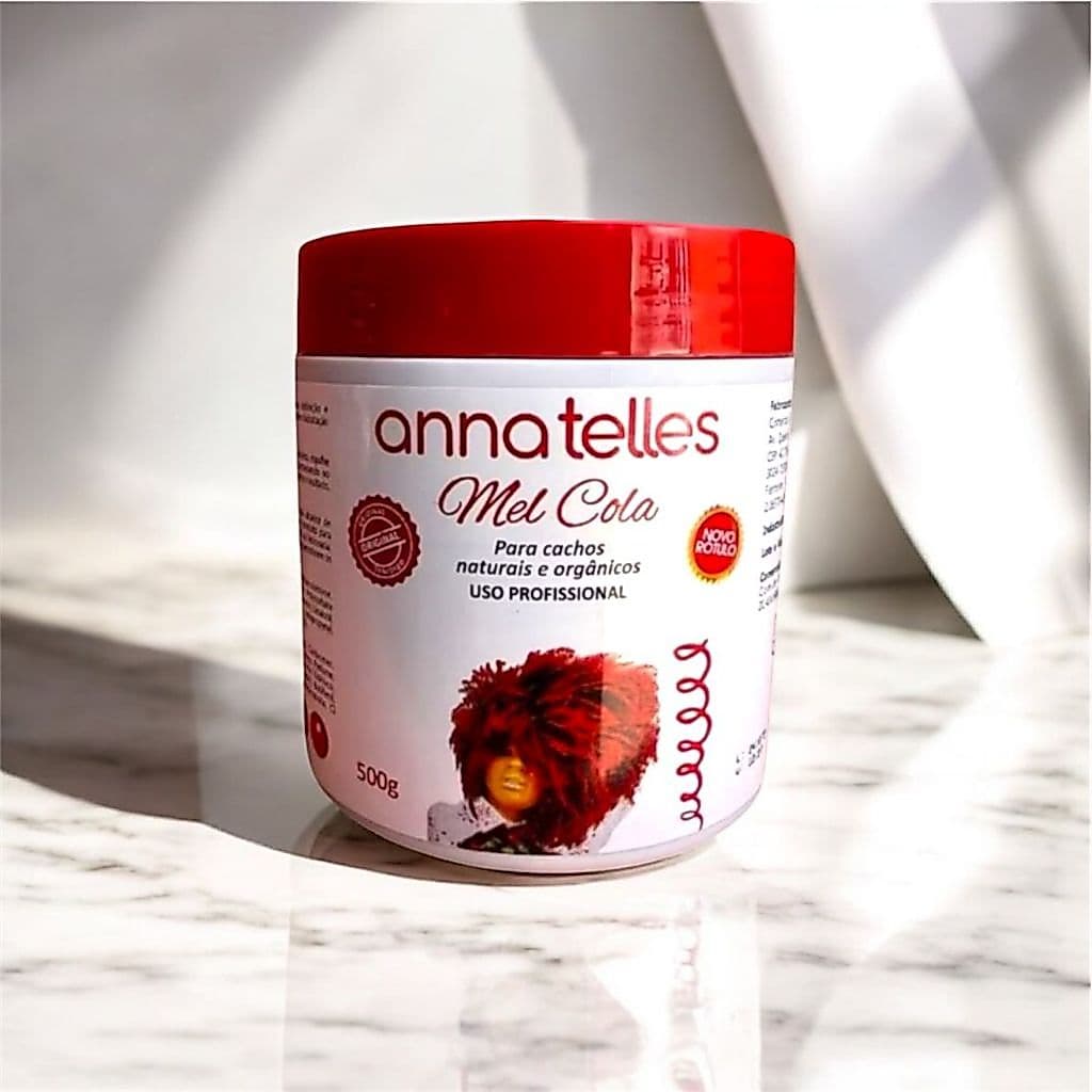 Mel Cola Para Cachos Orgânicos e Naturais 500g Gel Finalizador Modelador Gelatina Fitagem Baby Hair