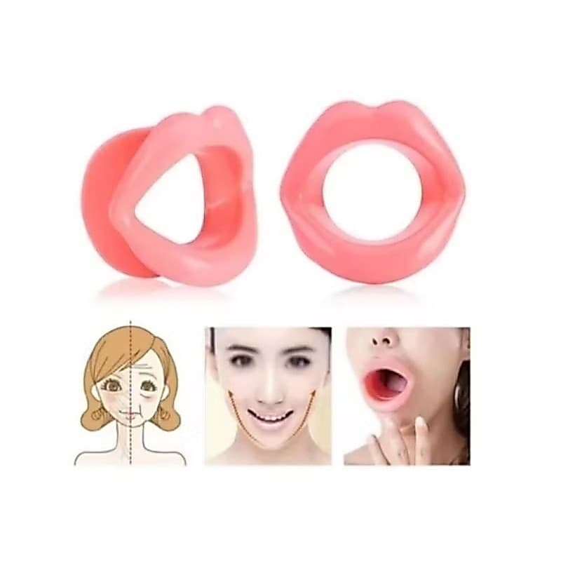 1 Aparelho de Silicone para Exercícios faciais Muscular Facial Anti Rugas bigode chinês, papada, Harmonização facial