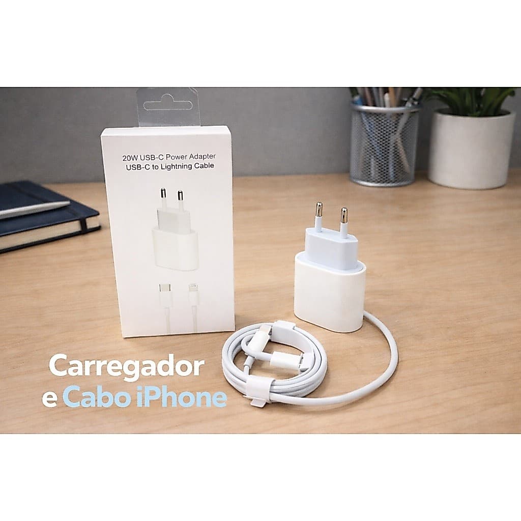 Carregador iPhone XR,11,12,13,14 TURBO Tipo C