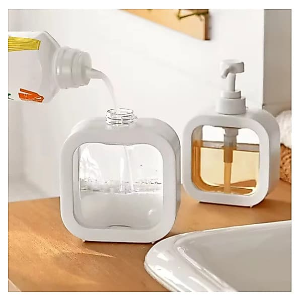 Porta Sabonete Liquido 500 ml Banheiro Lavatorio Dispenser Para Sabonete Liquido Shampoo